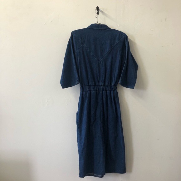 One piece denim dress 80s - Picture 6 of 9